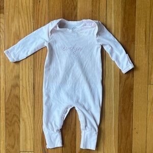 Caden Lane “Evelyn” Light Pink Baby Bodysuit